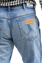 Wrangler Texas Taper Męskie Spodnie Jeansowe Okie W12T7328O 112320077